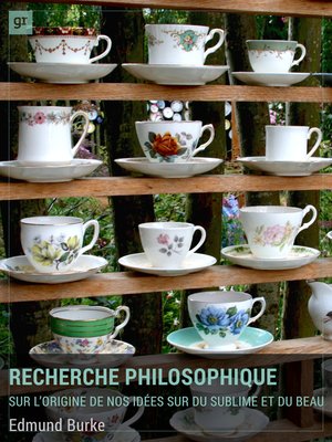 cover image of Recherche philosophique sur l'origine de nos idées du sublime et du beau